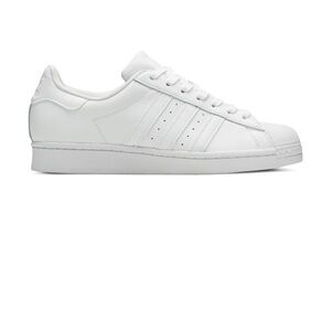All white adidas shell toe
